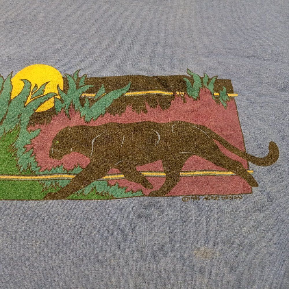 Vintage 1986 Aerie Design, Black Cat Single stitched